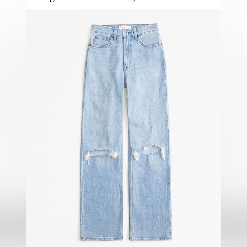 Abercrombie Curve love high rise relaxed jean